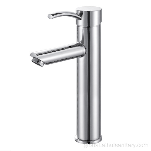 Single Handle Basin Faucet 304 stainless steel single cold wash basin faucet Factory